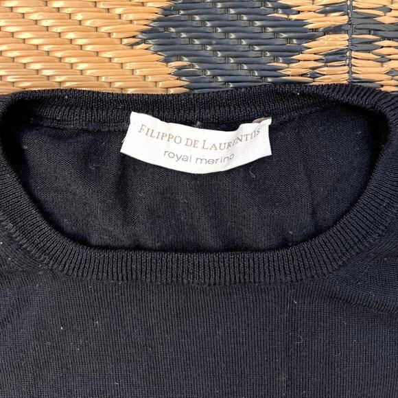 Filippo De Laurentiis | Men's 100% Lana Merino Wool Italian Crewneck Size Large - Picture 3 of 8